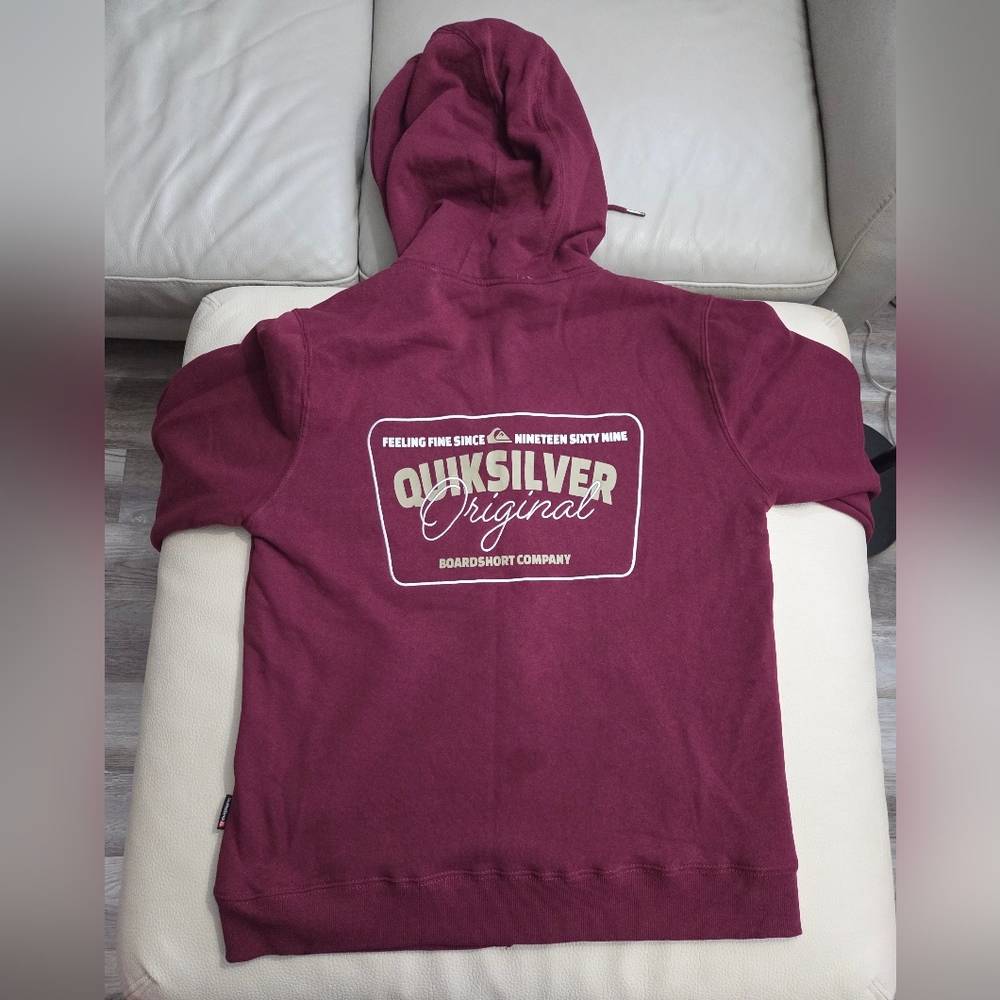 NWT - Quiksilver Men's Full Zip Hoodie - Size L - Picture 11 of 14